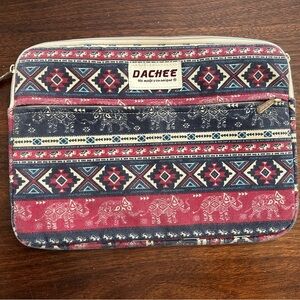 Red and Blue Patterned Laptop Sleeve